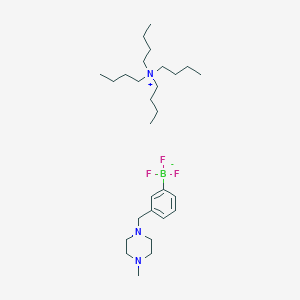 molecular formula C28H53BF3N3 B7971229 Tetrabutylazanium; trifluoro({3-[(4-methylpiperazin-1-yl)methyl]phenyl})boranuide 