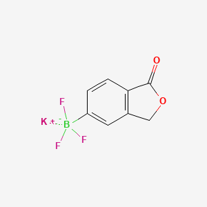 molecular formula C8H5BF3KO2 B7971233 Potassium trifluoro(1-oxo-1,3-dihydro-2-benzofuran-5-yl)boranuide 