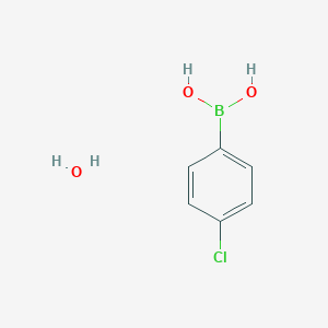 molecular formula C6H8BClO3 B7971352 (4-Chlorophenyl)boronic acid hydrate 