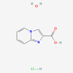 molecular formula C8H9ClN2O3 B7971358 Imidazo[1,2-a]pyridine-2-carboxylic acid hydrochloride hydrate 