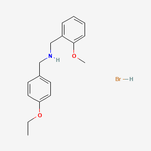 molecular formula C17H22BrNO2 B7971363 (4-Ethoxybenzyl)(2-methoxybenzyl)amine hydrobromide 