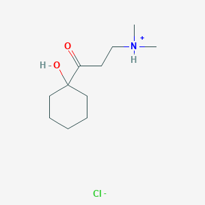 [3-(1-Hydroxycyclohexyl)-3-oxopropyl]-dimethylazanium;chloride