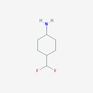 molecular formula C7H13F2N B7971373 4-(Difluoromethyl)cyclohexan-1-amine 