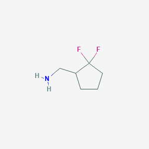 molecular formula C6H11F2N B7971395 (2,2-Difluorocyclopentyl)methanamine 
