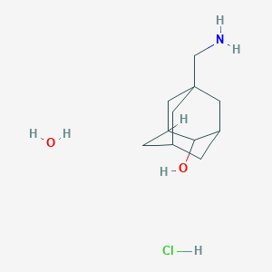 molecular formula C11H22ClNO2 B7971414 5-(Aminomethyl)-2-adamantanol hydrochloride hydrate 