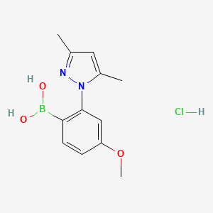 [2-(3,5-Dimethyl-1H-pyrazol-1-yl)-4-methoxyphenyl]boronic acid hydrochloride