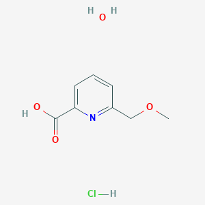 molecular formula C8H12ClNO4 B7971525 6-(Methoxymethyl)-2-pyridinecarboxylic acid hydrochloride hydrate 