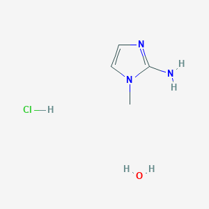 molecular formula C4H10ClN3O B7971553 1-Methyl-1H-imidazol-2-amine hydrochloride hydrate 