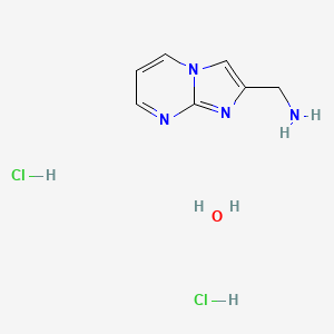 molecular formula C7H12Cl2N4O B7971593 (Imidazo[1,2-a]pyrimidin-2-ylmethyl)amine dihydrochloride hydrate 