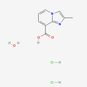 molecular formula C9H12Cl2N2O3 B7971640 2-Methylimidazo[1,2-a]pyridine-8-carboxylic acid dihydrochloride hydrate 