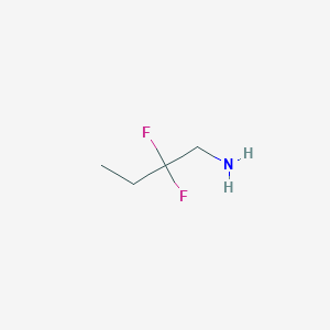 molecular formula C4H9F2N B7971677 2,2-Difluorobutan-1-amine 