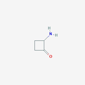 molecular formula C4H7NO B7971698 2-Aminocyclobutan-1-one 