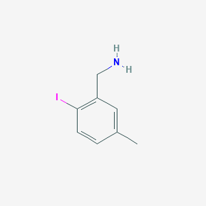 molecular formula C8H10IN B7971705 (2-Iodo-5-methylphenyl)methanamine 