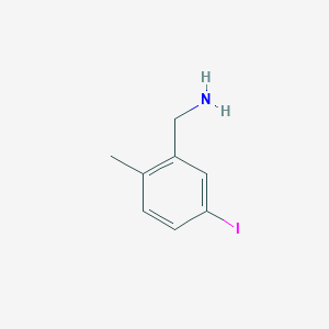 molecular formula C8H10IN B7971708 (5-Iodo-2-methylphenyl)methanamine 