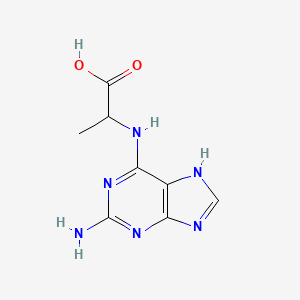 N-(2-amino-9H-purin-6-yl)alanine