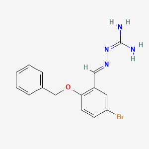 (2E)-2-[2-(benzyloxy)-5-bromobenzylidene]hydrazinecarboximidamide