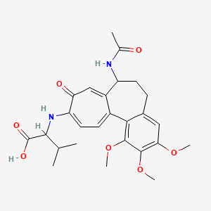 N-[7-(acetylamino)-1,2,3-trimethoxy-9-oxo-5,6,7,9-tetrahydrobenzo[a]heptalen-10-yl]valine