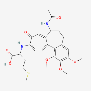 molecular formula C26H32N2O7S B7971782 N-[7-(acetylamino)-1,2,3-trimethoxy-9-oxo-5,6,7,9-tetrahydrobenzo[a]heptalen-10-yl]methionine 