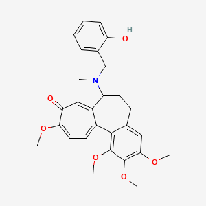 molecular formula C28H31NO6 B7971857 7-[(2-hydroxyphenyl)methyl-methylamino]-1,2,3,10-tetramethoxy-6,7-dihydro-5H-benzo[a]heptalen-9-one 