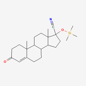 molecular formula C23H35NO2Si B7971867 3-Oxo-17-[(trimethylsilyl)oxy]androst-4-ene-17-carbonitrile 