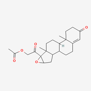 molecular formula C23H30O5 B7971868 3,20-Dioxo-16,17-epoxypregn-4-en-21-yl acetate 