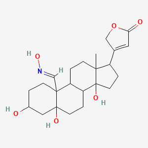 molecular formula C23H33NO6 B7971885 (19E)-3,5,14-trihydroxy-19-(hydroxyimino)card-20(22)-enolide 