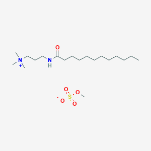 molecular formula C19H42N2O5S B079719 （3-月桂酰胺基丙基）三甲基氯化铵甲基硫酸盐 CAS No. 10595-49-0