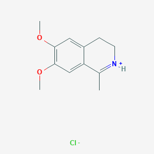 molecular formula C12H16ClNO2 B7971916 3,4-Dihydro-6,7-dimethoxy-1-methylisoquinoline hydrochloride CAS No. 6268-86-6