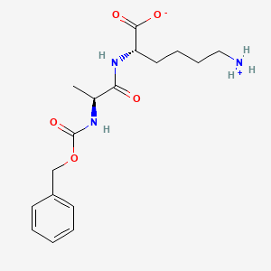 (2S)-6-azaniumyl-2-[[(2S)-2-(phenylmethoxycarbonylamino)propanoyl]amino]hexanoate