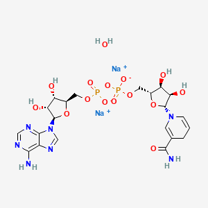 molecular formula C21H29N7Na2O15P2 B7971948 beta-Nicotinamide adenine dinucleotide disodium salt hydrate 