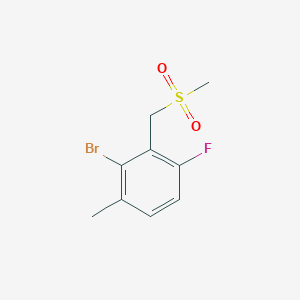 2-Bromo-4-fluoro-1-methyl-3-((methylsulfonyl)methyl)benzene