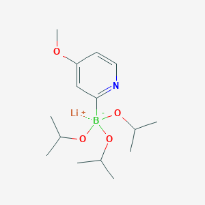 molecular formula C15H27BLiNO4 B7972031 Lithium triisopropoxy(4-methoxypyridin-2-yl)borate 
