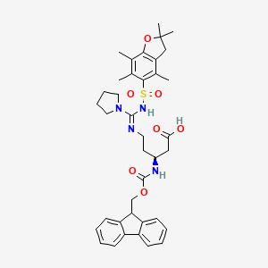 (S)-Fmoc-3-amino-5-[(n'-pbf-pyrrolidine-1-carboximidoyl)-amino]-pentanoic acid