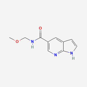 molecular formula C10H11N3O2 B7972079 N-(Methoxymethyl)-1H-pyrrolo[2,3-b]pyridine-5-carboxamide 