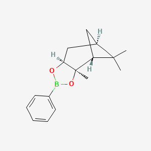 molecular formula C16H21BO2 B7972128 (3aR,4R,6R,7aS)-2-Phenyl-3a,5,5-trimethyl-4,6-methano-2-borahexahydro-1,3-benzodioxole 