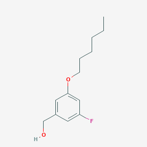 molecular formula C13H19FO2 B7972162 5-Fluoro-3-n-hexyloxybenzyl alcohol 