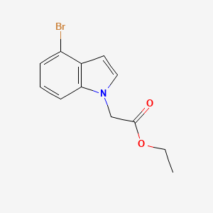 molecular formula C12H12BrNO2 B7972176 Ethyl 2-(4-bromo-1H-indol-1-yl)acetate 