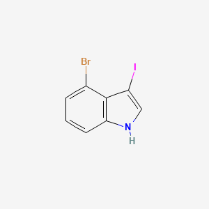molecular formula C8H5BrIN B7972177 4-bromo-3-iodo-1H-indole 
