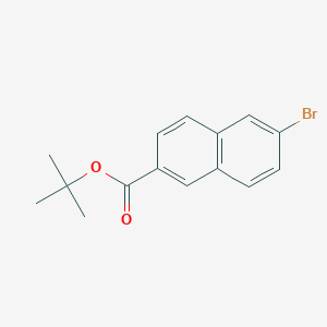 molecular formula C15H15BrO2 B7972182 Tert-butyl 6-bromo-2-naphthoate 