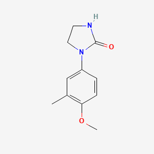 molecular formula C11H14N2O2 B7972188 1-(4-Methoxy-3-methylphenyl)imidazolidin-2-one 