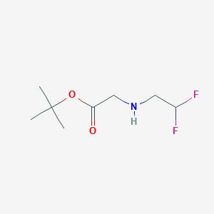 molecular formula C8H15F2NO2 B7972203 tert-Butyl 2-((2,2-difluoroethyl)amino)acetate 