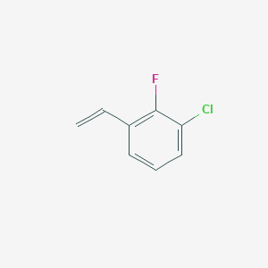 molecular formula C8H6ClF B7972263 1-Chloro-3-ethenyl-2-fluorobenzene 