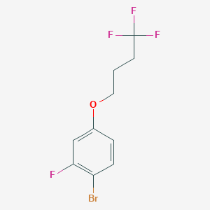 molecular formula C10H9BrF4O B7972274 1-Bromo-2-fluoro-4-(4,4,4-trifluorobutoxy)benzene 