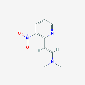 molecular formula C9H11N3O2 B7972344 (E)-N,N-dimethyl-2-(3-nitropyridin-2-yl)ethenamine CAS No. 65156-92-5