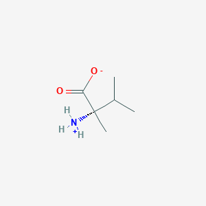 molecular formula C6H13NO2 B7972359 (2S)-2-azaniumyl-2,3-dimethylbutanoate 