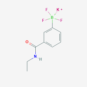 molecular formula C9H10BF3KNO B7972360 Potassium (3-(ethylcarbamoyl)phenyl)trifluoroborate 