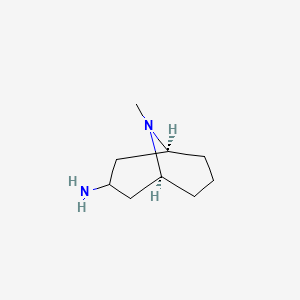molecular formula C9H18N2 B7972370 Exo-3-amino-9-methyl-9-azabicyclo[3.3.1]nonane 