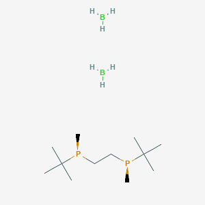 molecular formula C12H34B2P2 B7972378 borane;(S)-tert-butyl-[2-[tert-butyl(methyl)phosphanyl]ethyl]-methylphosphane 