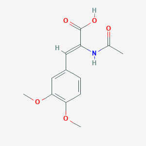 molecular formula C13H15NO5 B7972380 (Z)-2-Acetylamino-3-(3,4-dimethoxyphenyl)propenoic acid 