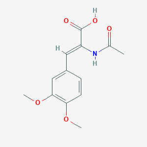 2-Propenoic acid, 2-(acetylamino)-3-(3,4-dimethoxyphenyl)-